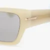 Acetat-Sonnenbrille in Elfenbein-Marmor