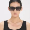 Acetat-Sonnenbrille in Schwarz Acetat-Sonnenbrille in Schwarz