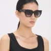 Acetat-Sonnenbrille in Schwarz Acetat-Sonnenbrille in Schwarz