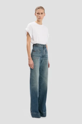 Alina Stretch-Jeans in Used-Blue-Waschung