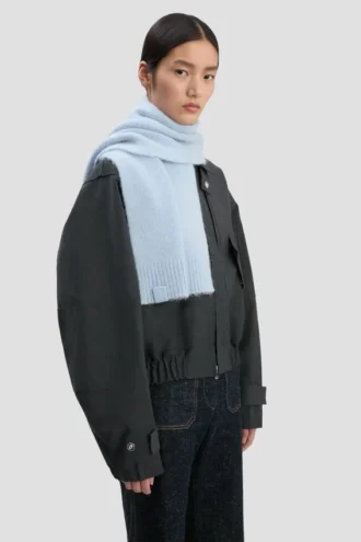 Alpaka-Schal in Gletscherblau Alpaka-Schal in Gletscherblau