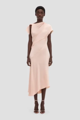 Asymmetrisches Twist-Kleid in Blossom