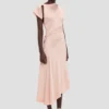 Asymmetrisches Twist-Kleid in Blossom