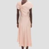 Asymmetrisches Twist-Kleid in Blossom