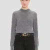 Austen-Pullover in Grau meliert