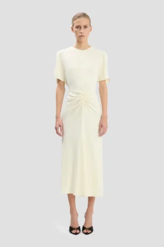 Bela Midi-Kleid in Bright Ivory