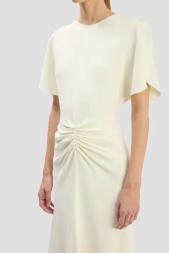 Bela Midi-Kleid in Bright Ivory