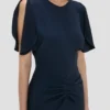 Bela Midi-Kleid in Marineblau