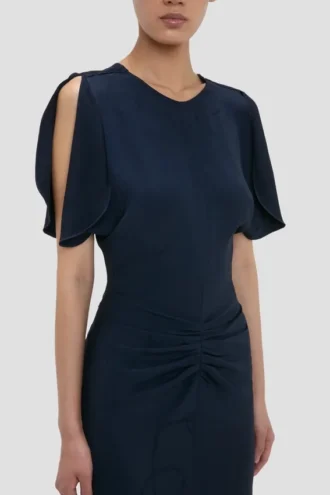 Bela Midi-Kleid in Marineblau
