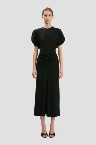 Bela Midi-Kleid in Schwarz