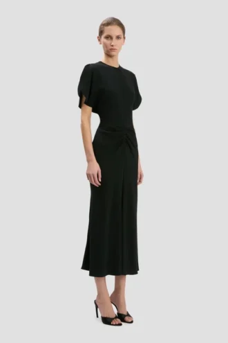 Bela Midi-Kleid in Schwarz