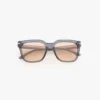 Übergroße Acetat-Sonnenbrille in transparentem Blau Übergroße Acetat-Sonnenbrille in transparentem Blau