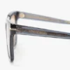 Übergroße Acetat-Sonnenbrille in transparentem Blau Übergroße Acetat-Sonnenbrille in transparentem Blau