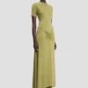 Blaire Midi-Kleid in Greenfinch