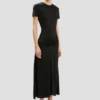 Blaire Midi-Kleid in Schwarz