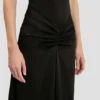 Blaire Midi-Kleid in Schwarz
