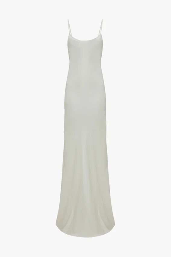 Bodenlanges Cami-Kleid in Elfenbein Bodenlanges Cami-Kleid in Elfenbein