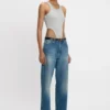 Bodysuit mit hohem Beinausschnitt in Grau meliert Bodysuit mit hohem Beinausschnitt in Grau meliert