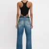 Bodysuit mit hohem Beinausschnitt in Schwarz Bodysuit mit hohem Beinausschnitt in Schwarz