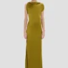 Carla-Kleid in Moosgrün