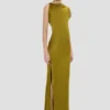 Carla-Kleid in Moosgrün