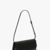 Clutch „202“ aus schwarzem Leder