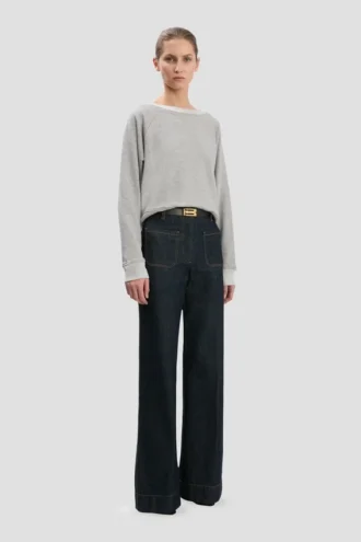 Constance Sweatshirt in Grau meliert