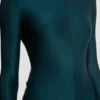 Cut-Out-Kleid in Dunkelblaugrün