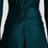 Cut-Out-Kleid in Dunkelblaugrün