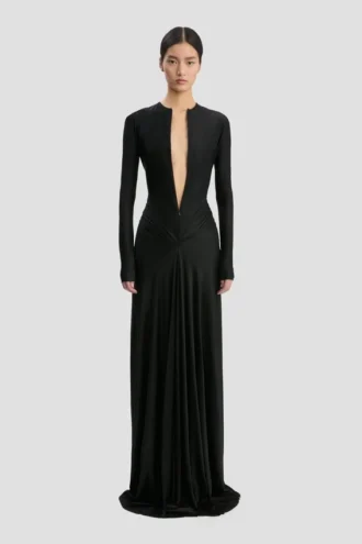 Cut-Out-Kleid in Schwarz
