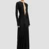 Cut-Out-Kleid in Schwarz