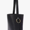 Dia Bucket Bag aus marineblauem Leder