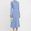 Dolman-Midi-Kleid in Bluebell