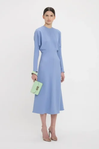 Dolman-Midi-Kleid in Bluebell