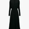 Dolman-Midi-Kleid in Schwarz