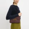 Dorian-Tasche aus burgunderrotem Leder