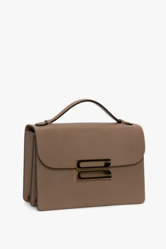 Dorian-Tasche aus taubengrauem Leder