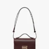 Dorian-Tasche, klein, aus burgunderrotem Leder