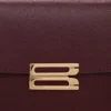 Dorian-Tasche, klein, aus burgunderrotem Leder