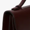 Dorian-Tasche, klein, aus burgunderrotem Leder