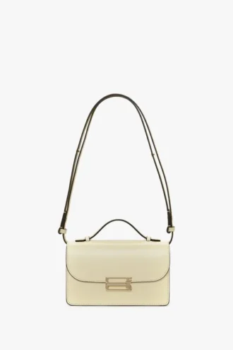 Dorian Tasche klein aus elfenbeinfarbenem Leder