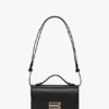Dorian Tasche, klein, aus schwarzem Leder