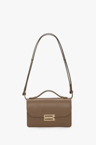 Dorian-Tasche, klein, aus taubengrauem Leder