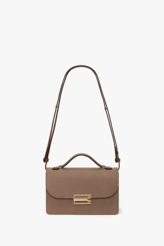 Dorian-Tasche, klein, aus taubengrauem Leder Dorian-Tasche, klein, aus taubengrauem Leder