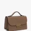 Dorian-Tasche, klein, aus taubengrauem Leder
