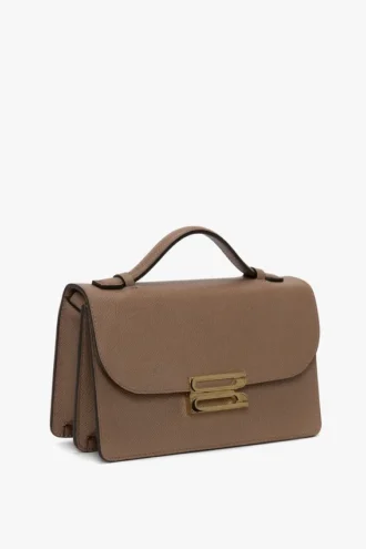 Dorian-Tasche, klein, aus taubengrauem Leder Dorian-Tasche, klein, aus taubengrauem Leder