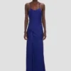 Draped Cami Gown in leuchtendem Indigo