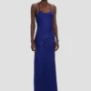 Draped Cami Gown in leuchtendem Indigo
