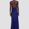Draped Cami Gown in leuchtendem Indigo