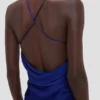 Draped Cami Gown in leuchtendem Indigo